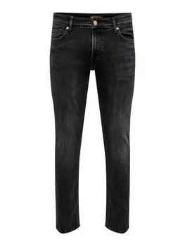 Джинсы узкого кроя Only & Sons LOOM, черный деним