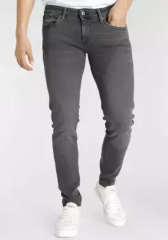 Джинсы узкого кроя Pepe Jeans "Hatch", серый