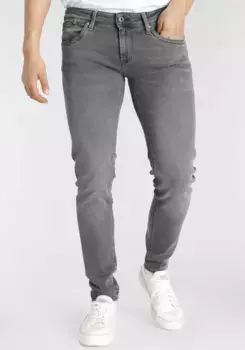 Джинсы узкого кроя Pepe Jeans "Hatch", серый
