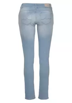 Джинсы узкого кроя Pepe Jeans "NEW BROOKE", с поясом на 1 пуговице и карманом на молнии, цвет Hellblau-Light