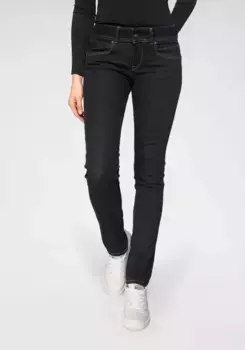 Джинсы узкого кроя Pepe Jeans "NEW BROOKE", с поясом на 1 пуговице и карманом на молнии, цвет M15 Rinse Plus