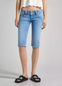 Джинсы узкого кроя Pepe Jeans "Шорты SLIM CROP LW", цвет Bleach
