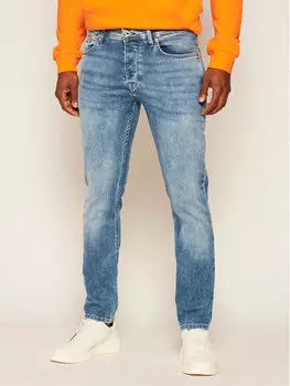 Джинсы узкого кроя Pepe Jeans, синий