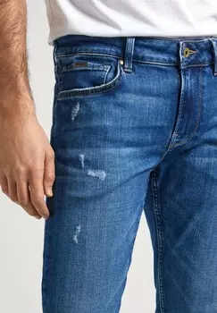 Джинсы узкого кроя Pepe Jeans, синий деним
