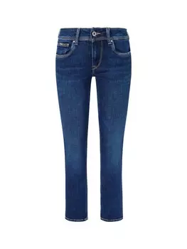 Джинсы узкого кроя Pepe Jeans, синий джинсовый