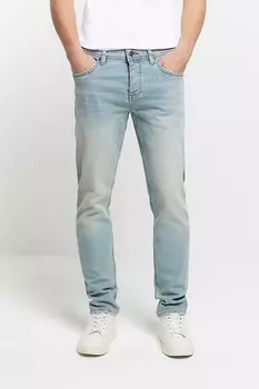 Джинсы узкого кроя River Island, синий