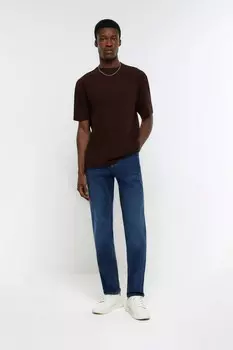 Джинсы узкого кроя River Island, синий