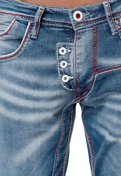 Джинсы узкого кроя Rusty Neal, цвет hell blau