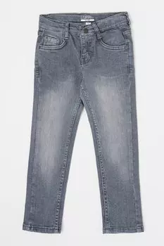 Джинсы узкого кроя с эффектом потертости Esprit, серый