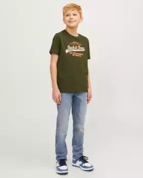 Джинсы узкого кроя с черной резинкой Jack & Jones, цвет Azul ndigo