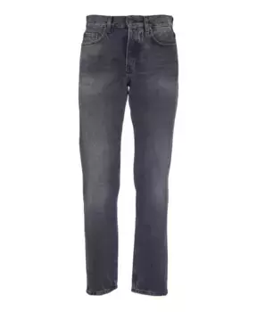 Джинсы узкого кроя с пайетками Haikure, серый