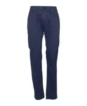 Джинсы узкого кроя с палладиевой отделкой Jacob Cohn, синий