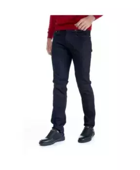 Джинсы узкого кроя с ретро деталями Harmont & Blaine, синий