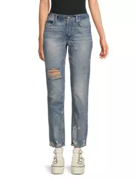 Джинсы узкого кроя с высокой посадкой Unknown Legend Free People, цвет Outlaw