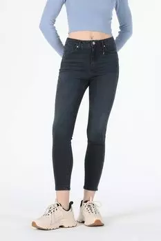 Джинсы узкого кроя с высокой талией Colin'S, синий