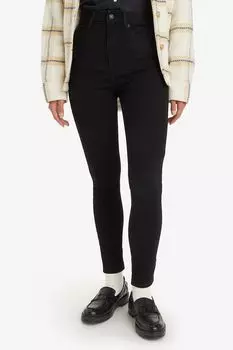 Джинсы узкого кроя с высокой талией в стиле ретро Levi'S, черный