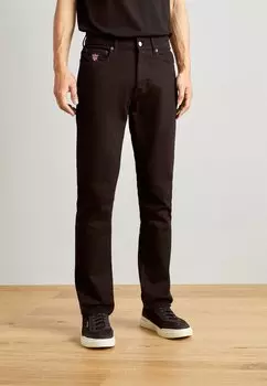 Джинсы узкого кроя Schott, черный