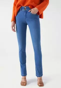 Джинсы узкого кроя SECRET PUSH IN Salsa Jeans, синий