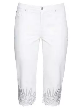 Джинсы узкого кроя Sheego, белый