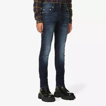 Джинсы узкого кроя со средней посадкой Rocco No Flap True Religion, цвет medium legend