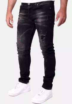 Джинсы узкого кроя SPLASHES RESLAD, черный