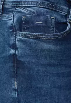 Джинсы узкого кроя STREET ONE, 5 карманов, цвет Indigo Wash