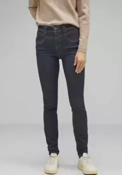 Джинсы узкого кроя STREET ONE, 5 карманов, цвет Deep Indigo