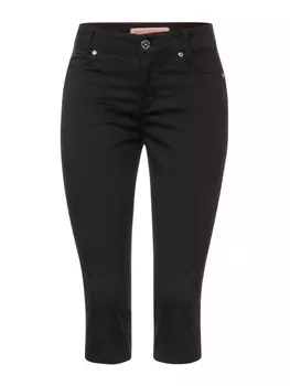 Джинсы узкого кроя Street One, черный