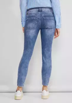 Джинсы узкого кроя STREET ONE из эластичного материала, цвет Light Blue Random Wash