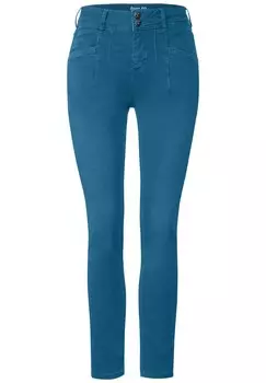 Джинсы узкого кроя Street One, синий