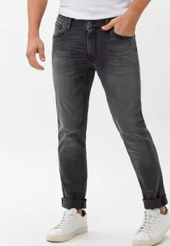 Джинсы узкого кроя STYLE CHUCK STRETCH MIT NORMALER LEIBHHE BRAX, цвет stone grey used