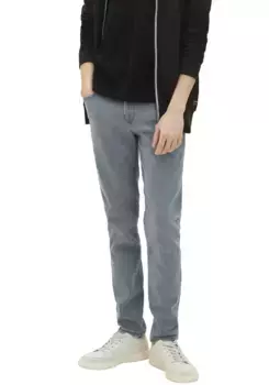 Джинсы узкого кроя TOM TAILOR из денима с логотипом Tom Tailor Denim, серый