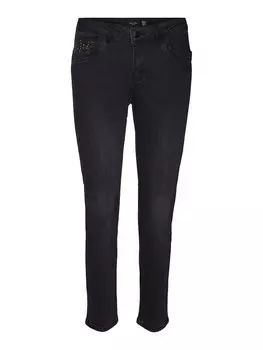 Джинсы узкого кроя Vero Moda YOURS, черный деним