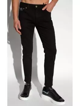 Джинсы узкого кроя Versace, черный