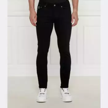 Джинсы узкого кроя Versace, черный