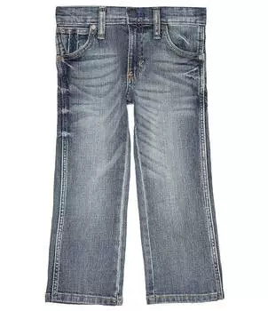 Джинсы узкого кроя Wrangler Little Boys 2T-7 Bootcut из денима, синий