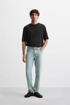 Джинсы узкого кроя ZARA, светло-голубой