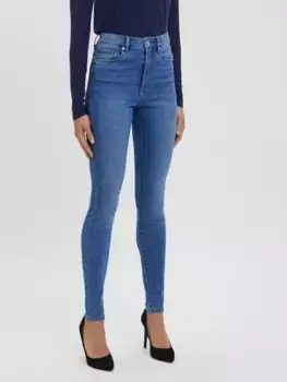 Джинсы Vero Moda с завышенной талией "VMSOPHIA HR SKINNY J GU3112", джинсовый
