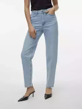 Джинсы Vero Moda с завышенной талией "VMTESSA HR MOM JEANS RA389 GA NOOS", голубой