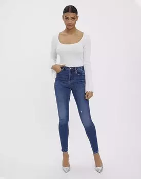 Джинсы Vero Moda Skinny fit из средне-синего денима