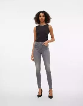 Джинсы Vero Moda Skinny fit из светло-серого денима