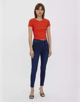 Джинсы Vero Moda Skinny fit из темно-синего денима