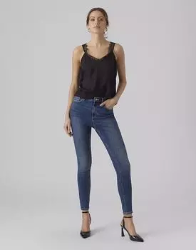 Джинсы Vero Moda Skinny fit из темно-синего денима