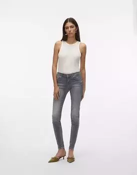 Джинсы Vero Moda Slim fit из средне-серого денима