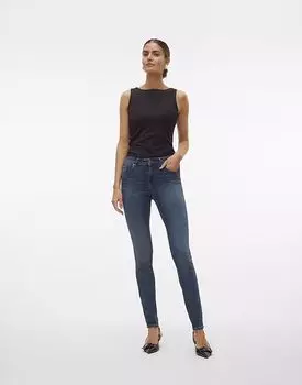 Джинсы Vero Moda Slim fit из темно-синего денима