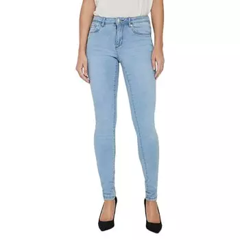 Джинсы Vero Moda Tanya Normal Waist Slim Piping, синий