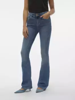 Джинсы Vero Moda "VMFLASH MR FLARED JEANS LI347 GA NOOS", синий