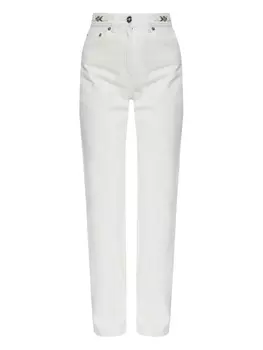 Джинсы Versace с бляшкой Medusa, белый