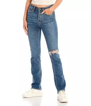 Джинсы Vigoss Джинсы прямого кроя с высокой посадкой Ace, синий