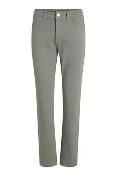 Джинсы Vila Clothes зауженные, зеленый